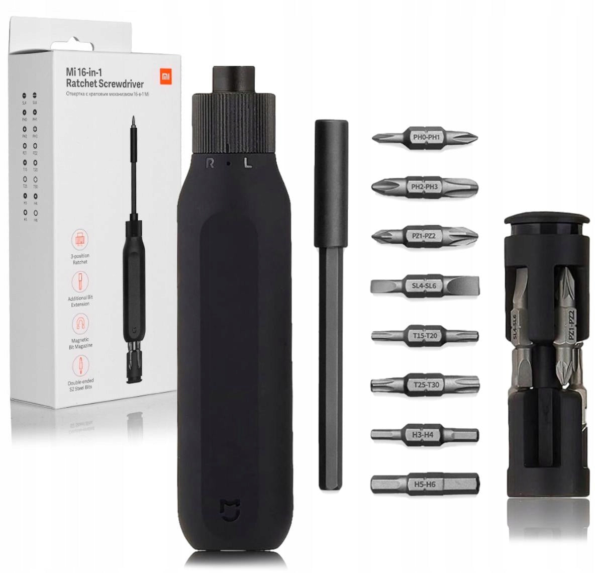 Skrutkovač Xiaomi Ratchet, 16v1 BHR4779GL