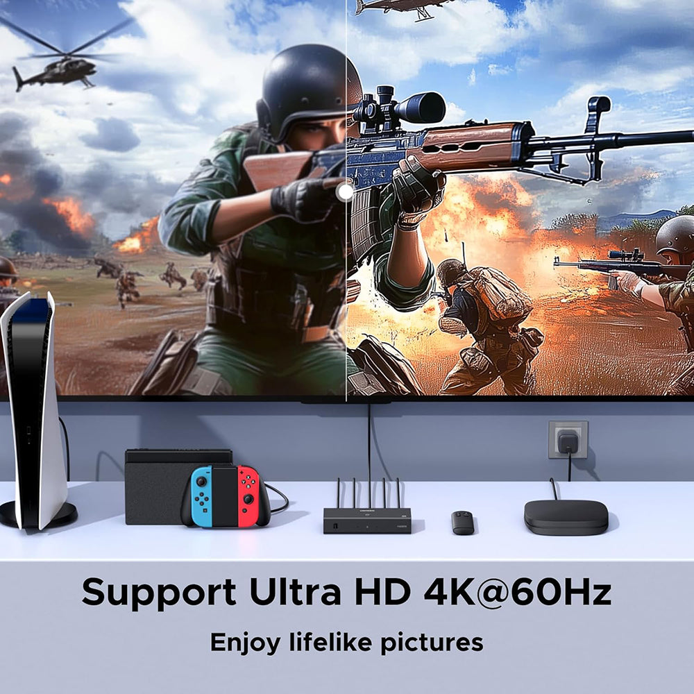 Switch Video HDMI UGREEN AW504 (55857), Čierny