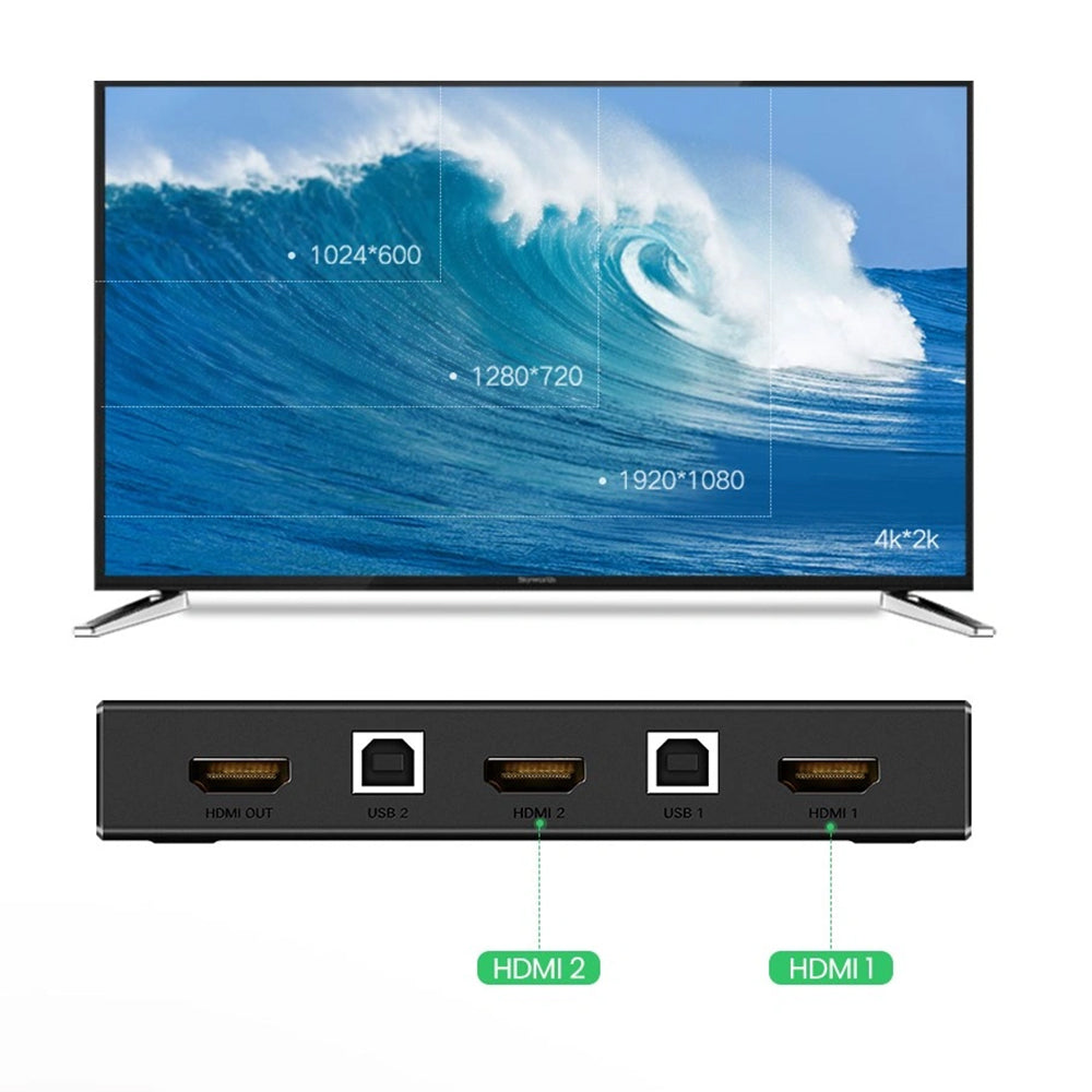 Switch Video HDMI UGREEN CM200 (50744), Čierna