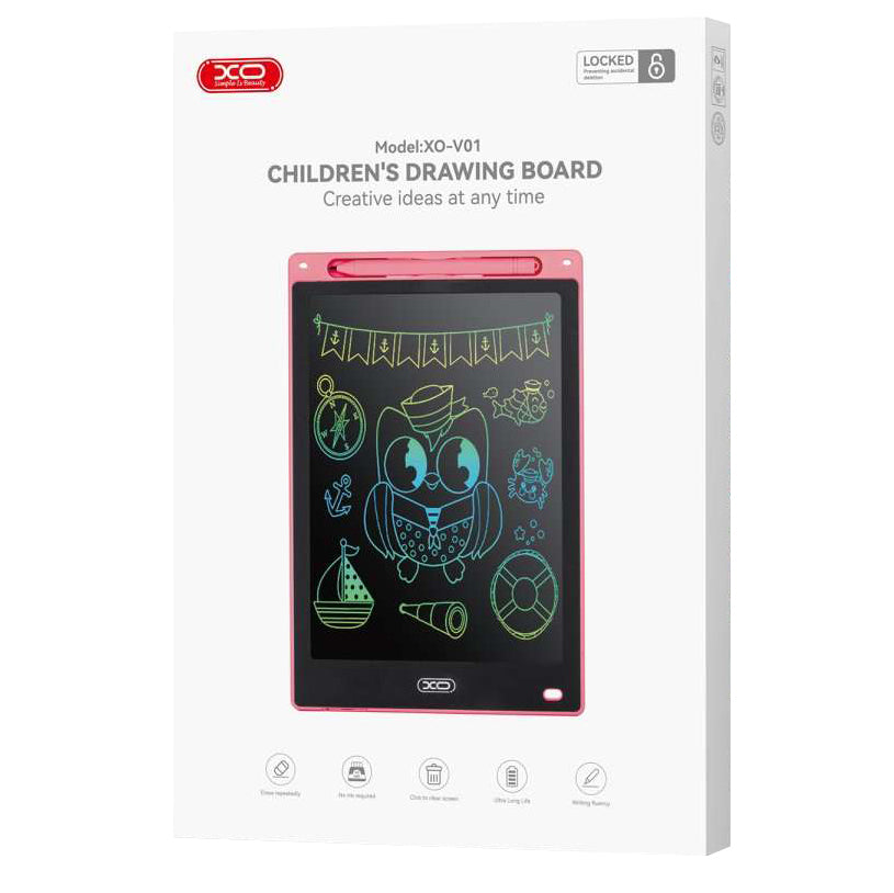 XO Design V01 Kresliaci/písací tablet, 10 palcov, ružový
