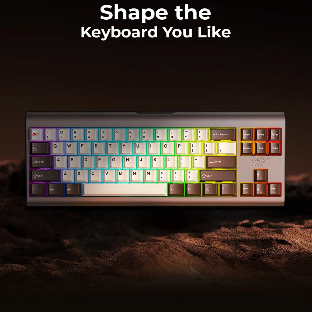 Herná klávesnica Wired USB HAVIT KB896L, RGB, 1.2m, Ružová