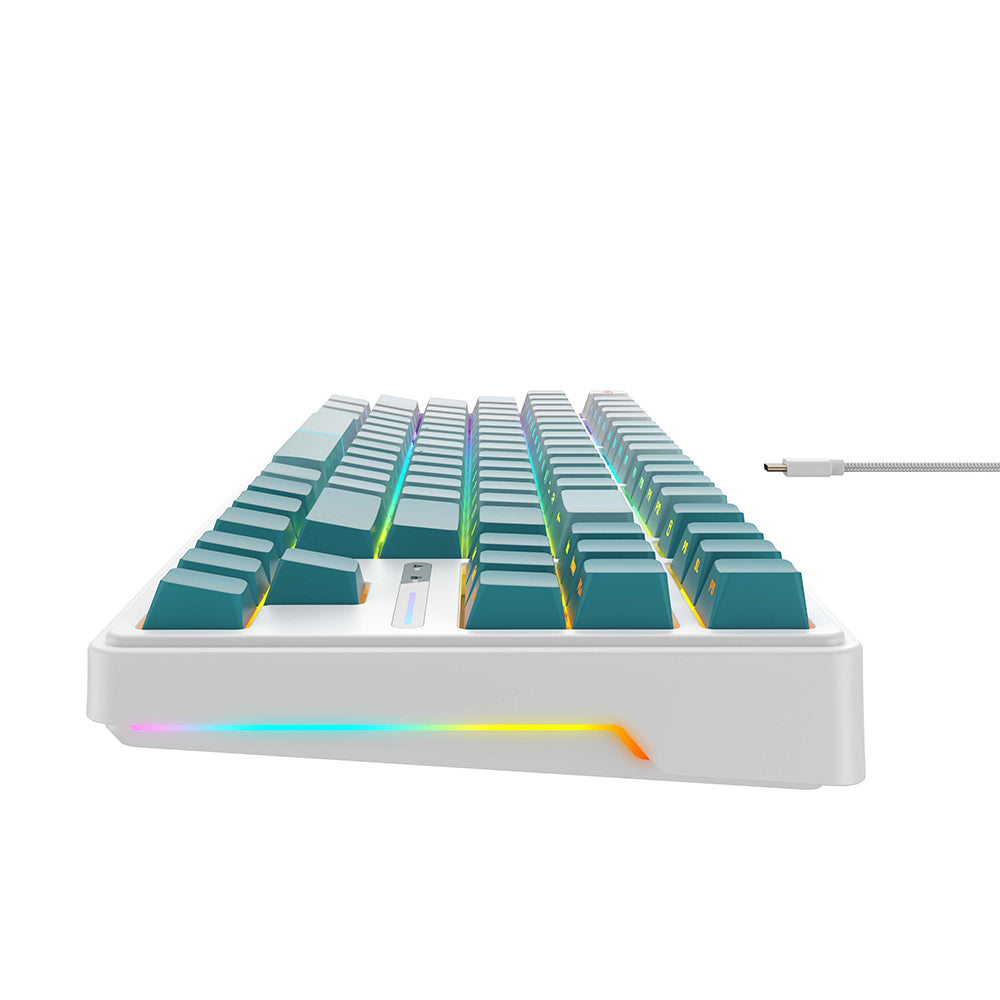 Klávesnica Gaming Wired USB HAVIT KB901L, RGB, 1.8m, Bielo Zelená