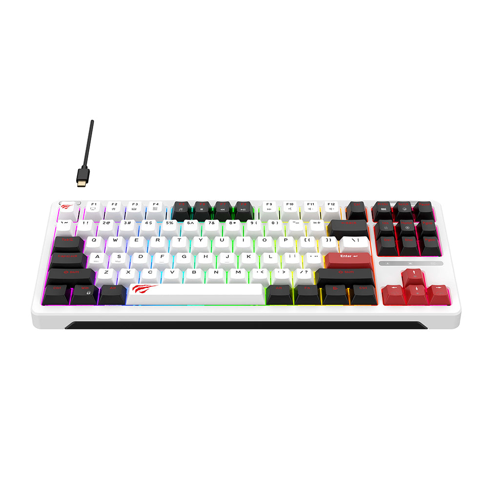 Herná klávesnica Wired USB HAVIT KB902L, RGB, 1.8m, Multicolor