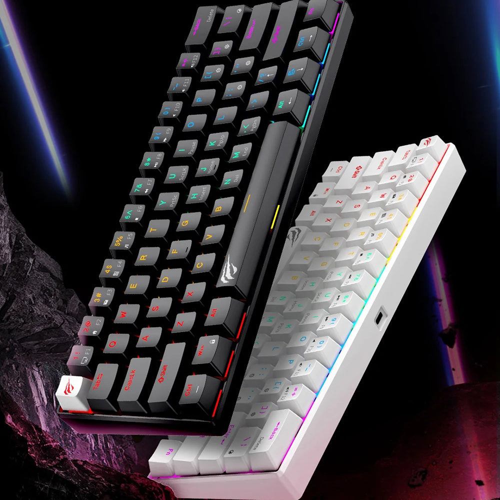 Herná klávesnica s káblom USB HAVIT KB903L, RGB, 1,8 m, modro-biela