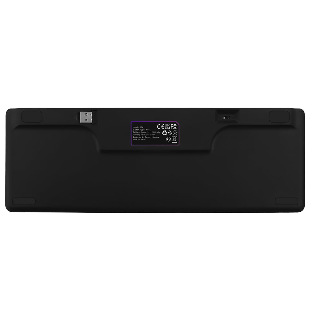 Bezdrôtová herná klávesnica Proove AFK, RGB, BT / Wi-Fi / káblové pripojenie, 1,5 m, čierna WKAFKEN22001