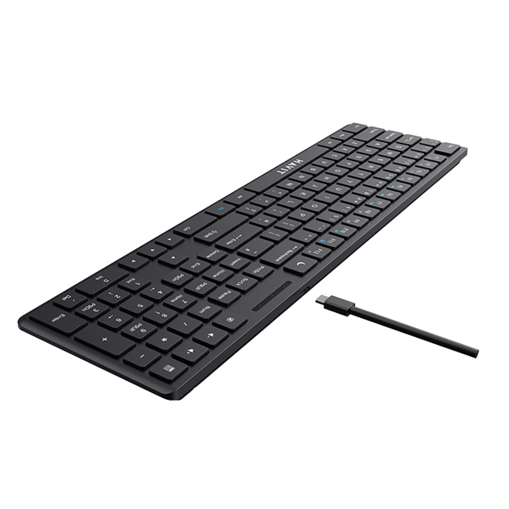 Klávesnica Wired USB HAVIT KB252, USB-C, 1.5m, Čierna