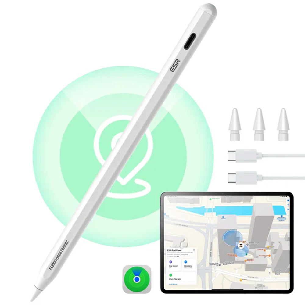 Touch Pen ESR Geo pre Apple iPad, Aktívna verzia, Biela