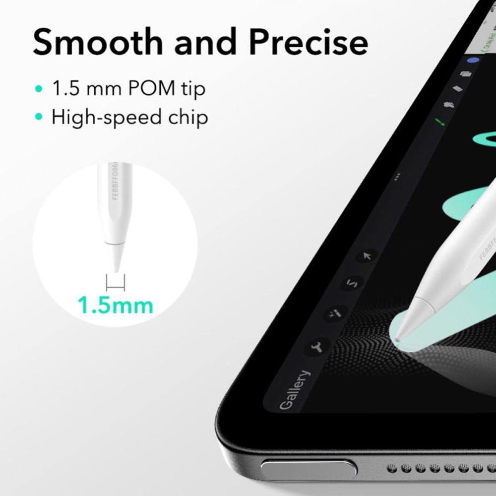 Touch Pen ESR Geo pre Apple iPad, Aktívna verzia, Biela