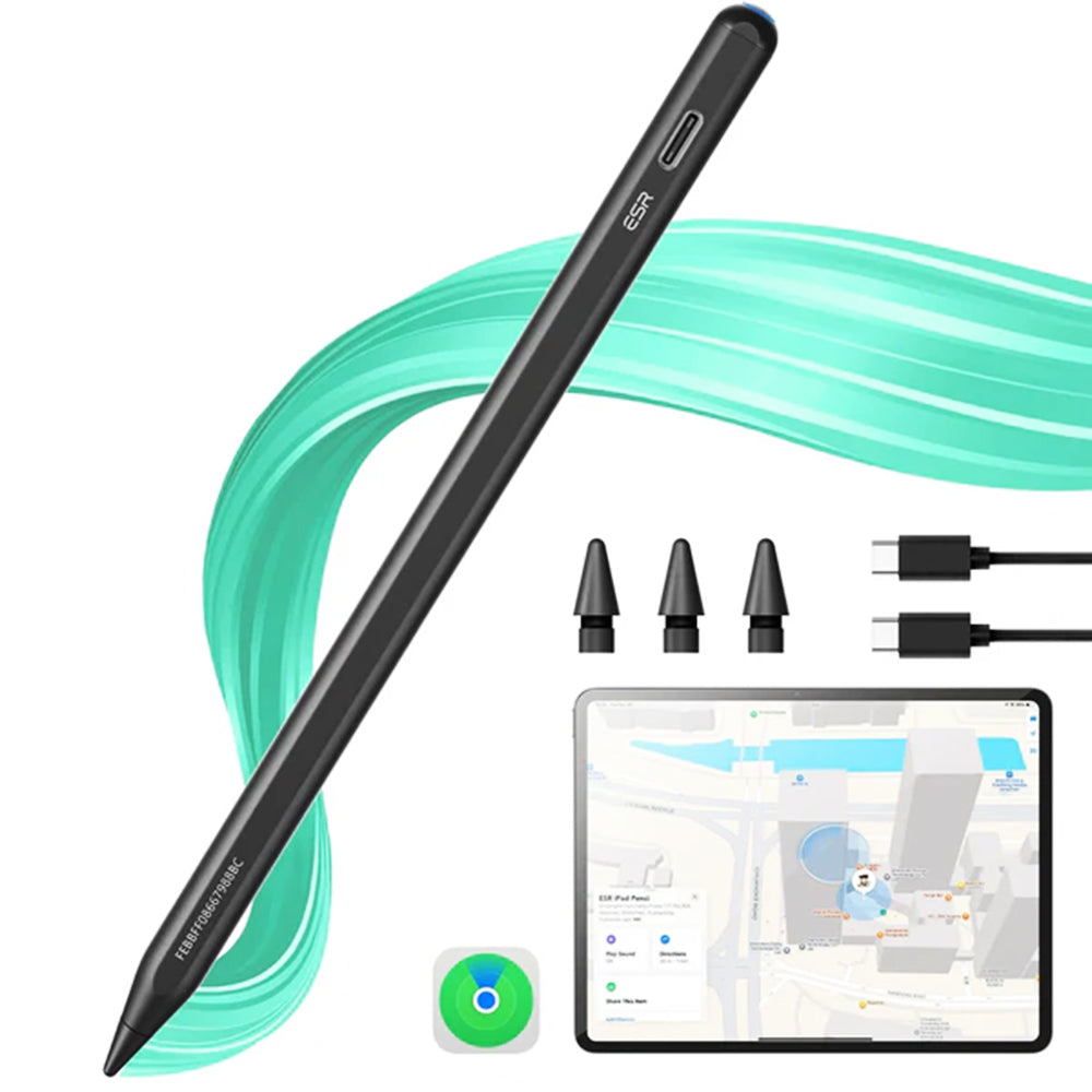 Touch Pen ESR Geo pre Apple iPad, Aktívna verzia, Čierna
