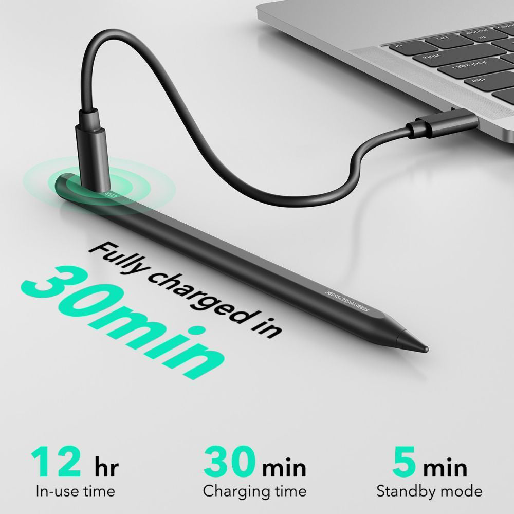 Touch Pen ESR Geo pre Apple iPad, Aktívna verzia, Čierna
