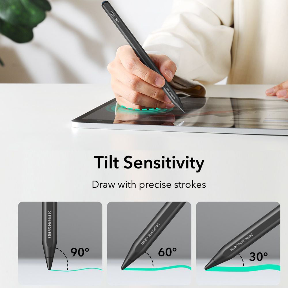 Touch Pen ESR Geo pre Apple iPad, Aktívna verzia, Čierna