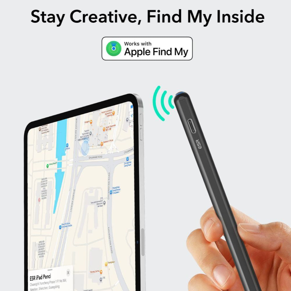 Touch Pen ESR Geo pre Apple iPad, Aktívna verzia, Čierna
