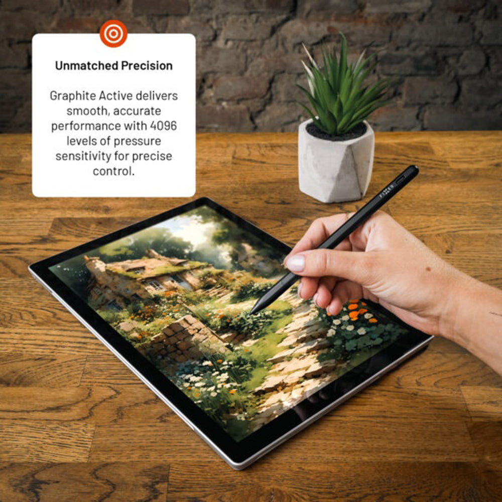 Touch Pen Fixed Graphite Active pre zariadenia s podporou MPP, Čierny