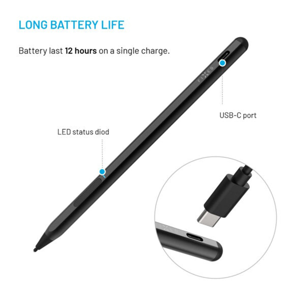 Touch Pen Fixed Graphite Active pre zariadenia s podporou MPP, Čierny