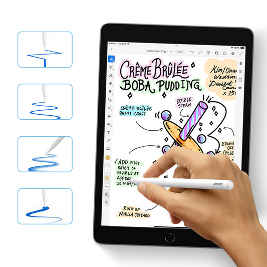 Dotykové pero Joyroom JR-X9S Pro pre Apple iPad, Aktívna verzia, biela