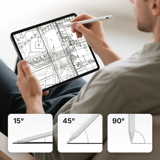 Dotykové pero Metapen A8 pre Apple iPad, Aktívna verzia, biela ME-APP152