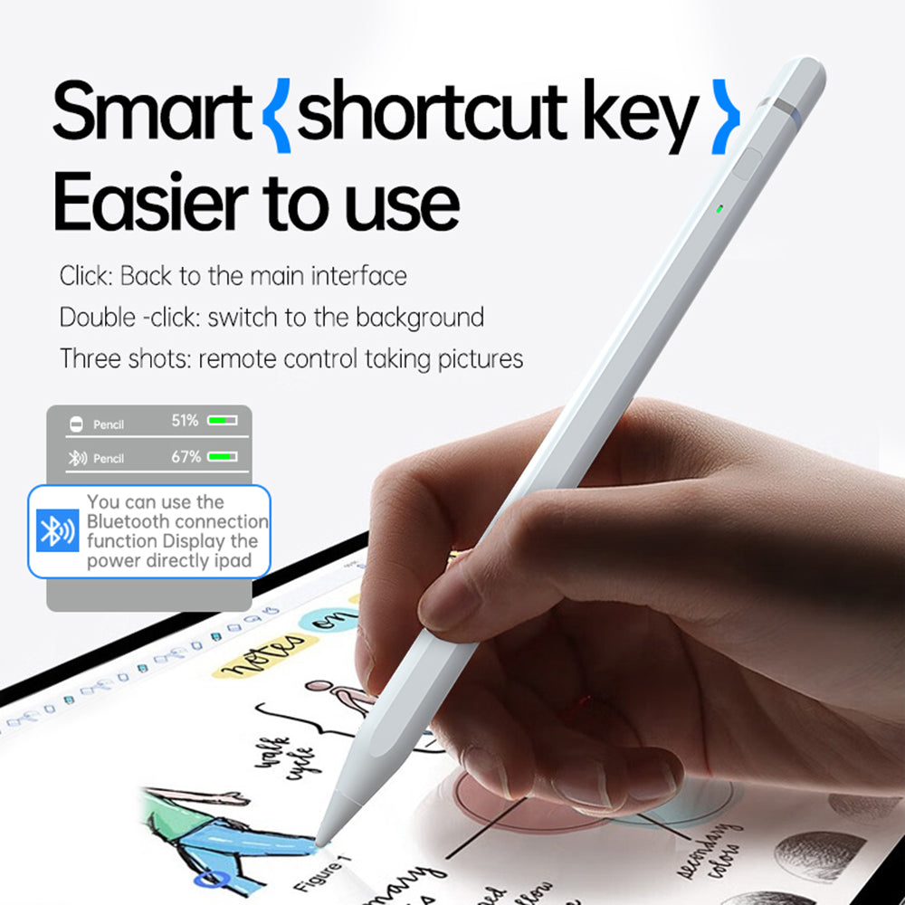 Touch Pen Techsuit AP01 Pro pre Apple iPad, Aktívna verzia, Biela