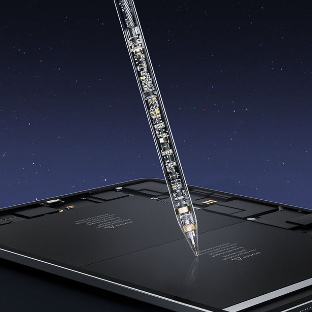 Touch Pen Techsuit C10 Pro pre Apple iPad, Aktívna Verzia, Transparentná Čierna