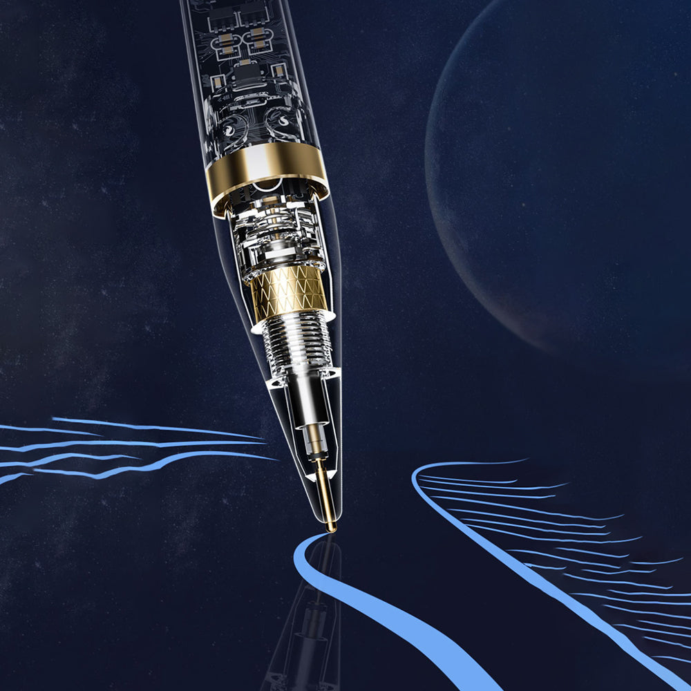 Touch Pen Techsuit C10 Pro pre Apple iPad, Aktívna Verzia, Transparentná Čierna