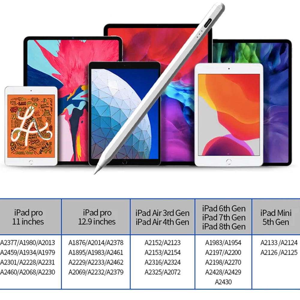Touch Pen Techsuit JA04 pre Apple iPad, Aktívna Verzia, Biela