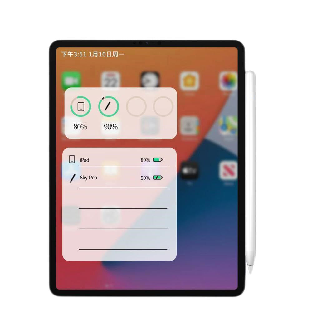 Touch Pen Techsuit M2 pre Apple iPad, Aktívna verzia, Biela