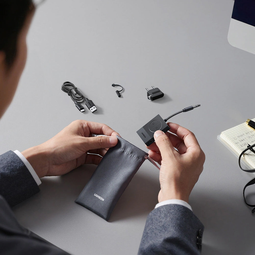 Bluetooth vysielač UGREEN BT305 (65706), AUX, Čierny