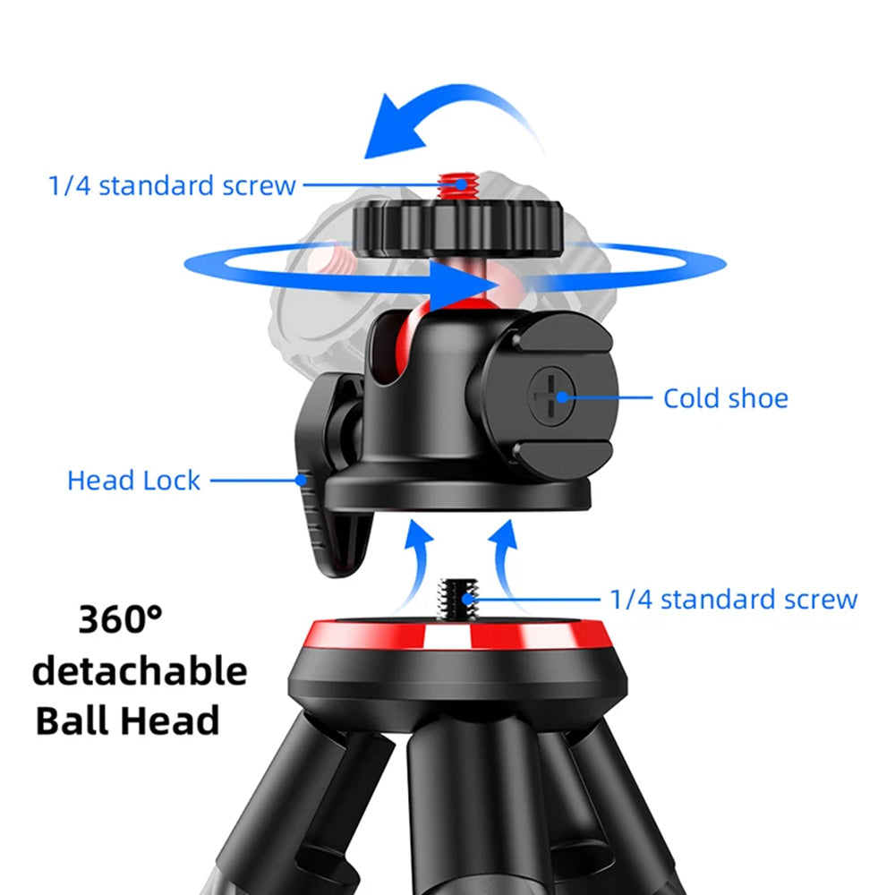 Trepied 1/4inch Techsuit C02, Čierny