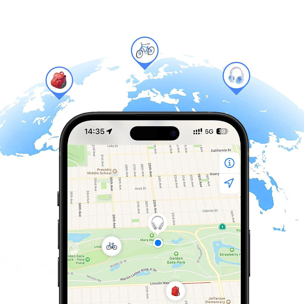 UGREEN SmartTag Smart Finder Slim 2 CM920 (75120A) pre iOS Series, Sada 2 kusy, Čierna