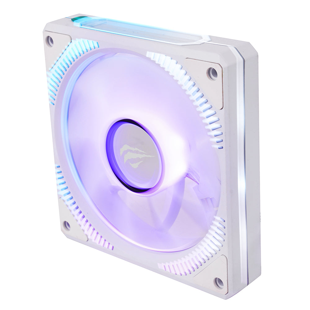 Ventilátor HAVIT F2096, RGB, 1800RPM, 30dB, 3W, Biela