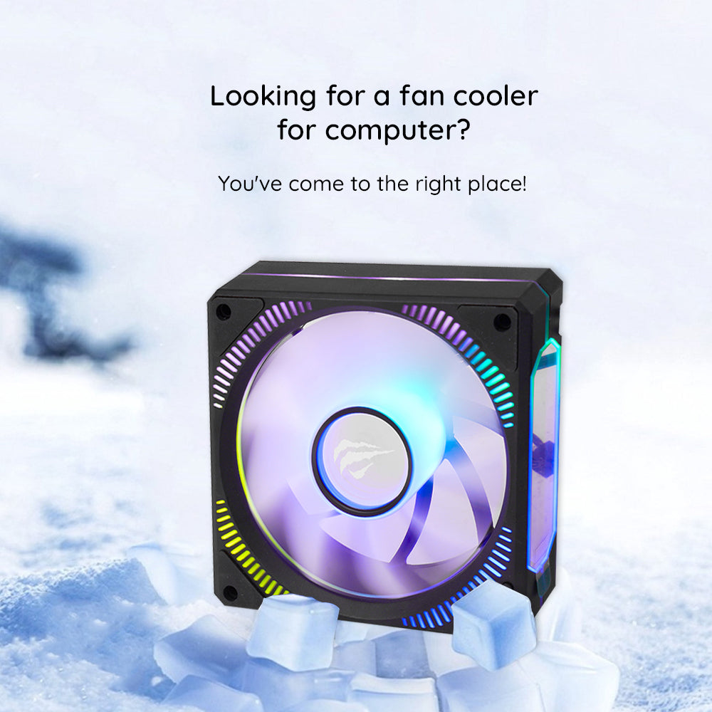 Ventilátor HAVIT F2096, RGB, 1800RPM, 30dB, 3W, Čierny