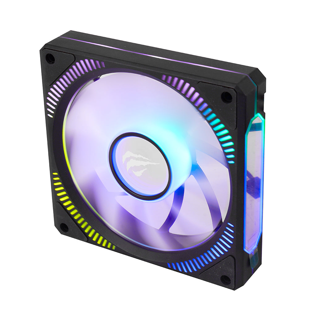 Ventilátor HAVIT F2096, RGB, 1800RPM, 30dB, 3W, Čierny