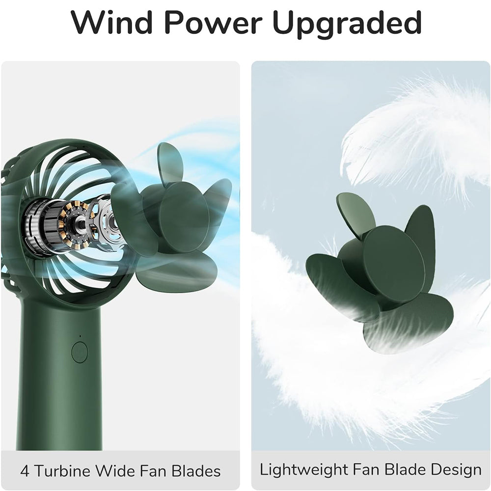 Prenosný ventilátor JisuLife FA20X, zelený