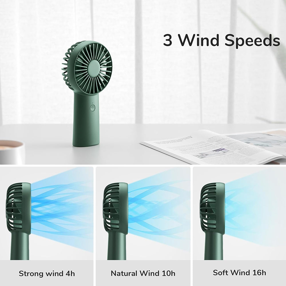 Prenosný ventilátor JisuLife FA20X, zelený