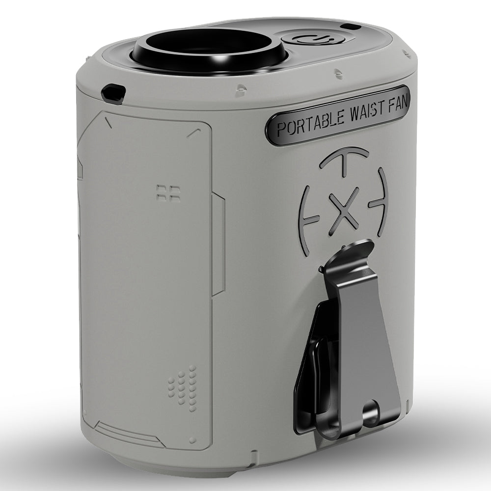 Prenosný ventilátor Techsuit Z14 s externou batériou 5000mAh, Sivý