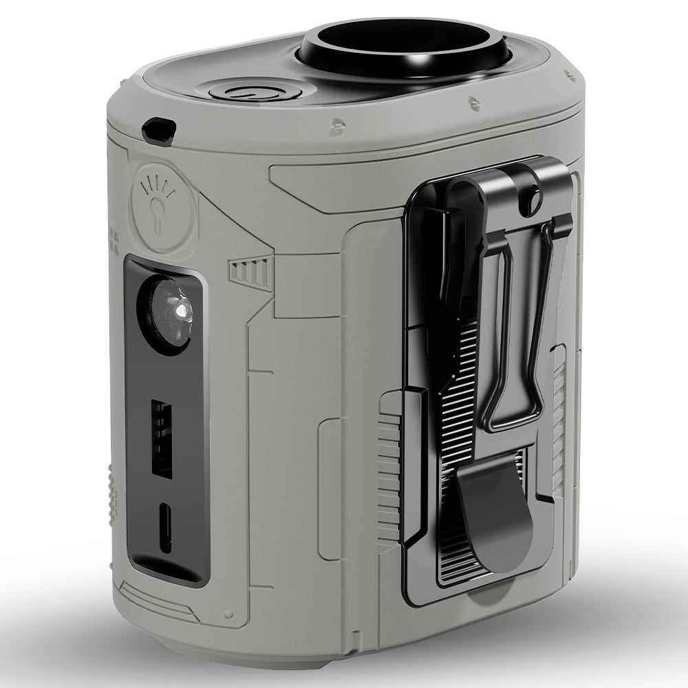 Prenosný ventilátor Techsuit Z14 s externou batériou 5000mAh, Sivý