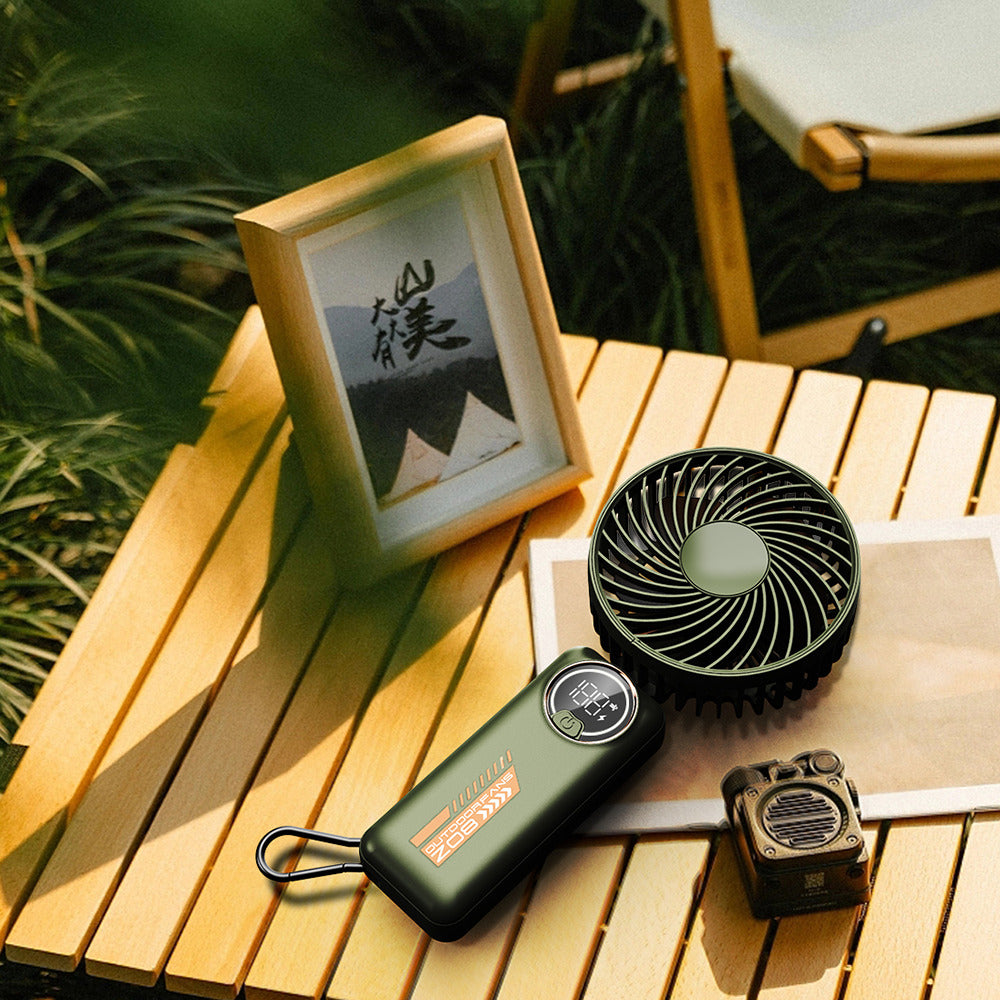 Prenosný ventilátor Techsuit Z8, zelený