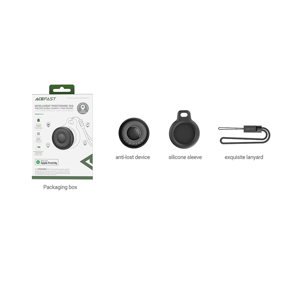 Acefast SmartTag S1 pre iOS Series, Sivý