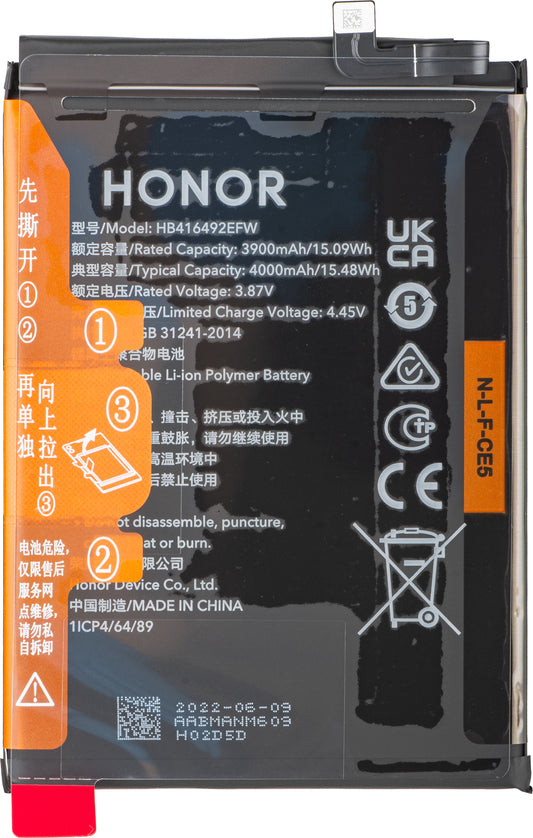 Acumulátor Honor X8 4G, HB416492EFW, Service Pack 2402AABM