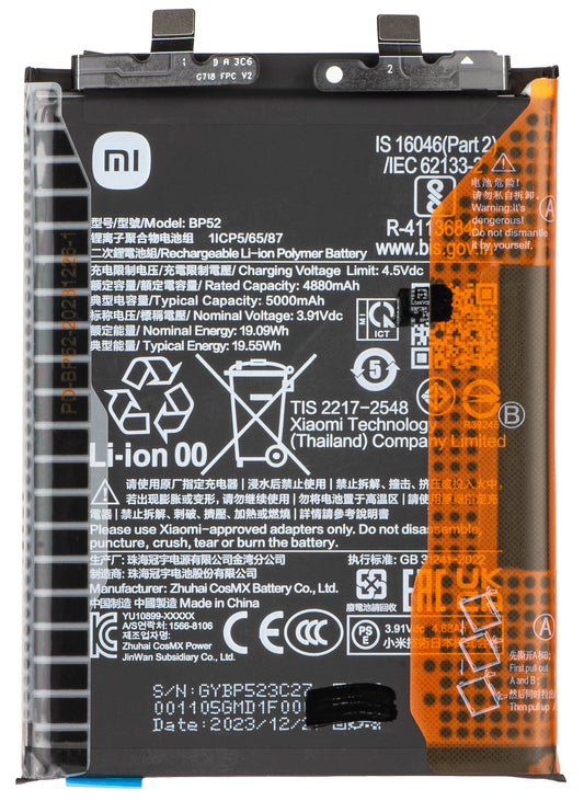 Acumulátor Xiaomi Poco F6, BP52, Service Pack 1330102000136D