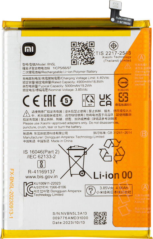 Acumulátor Xiaomi Redmi 12C, BN5L, Service Pack 1330101000102B