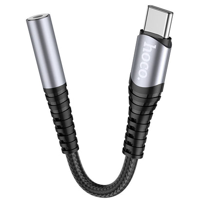 USB-C audio adaptér - 3,5 mm HOCO LS33, sivý