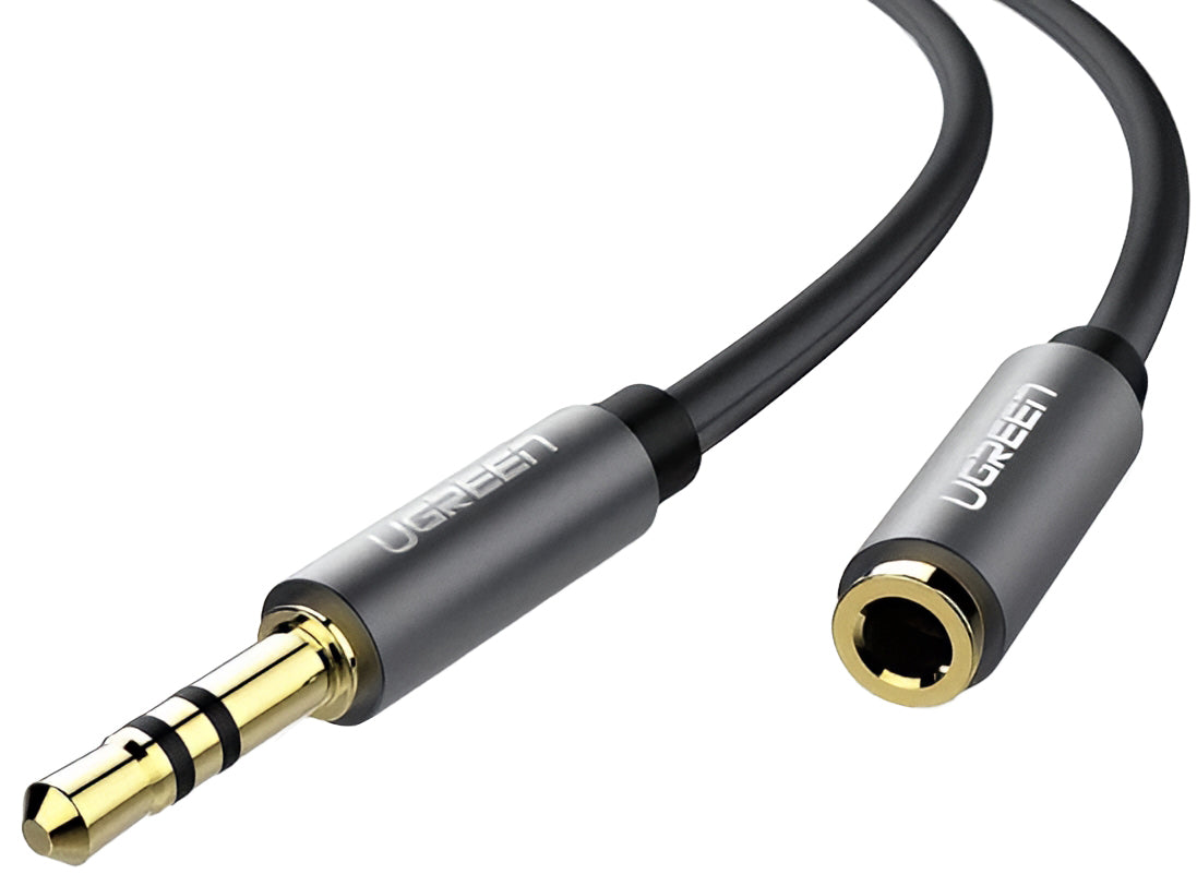 Audio adaptér 3.5mm - 3.5mm UGREEN AV118, 1.5m, Čierny
