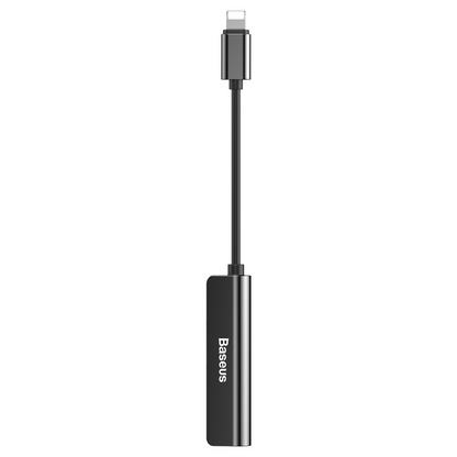 Audio adaptér Lightning - Lightning / 3,5 mm Baseus L52, čierny, znovu zabalený CALL52-01