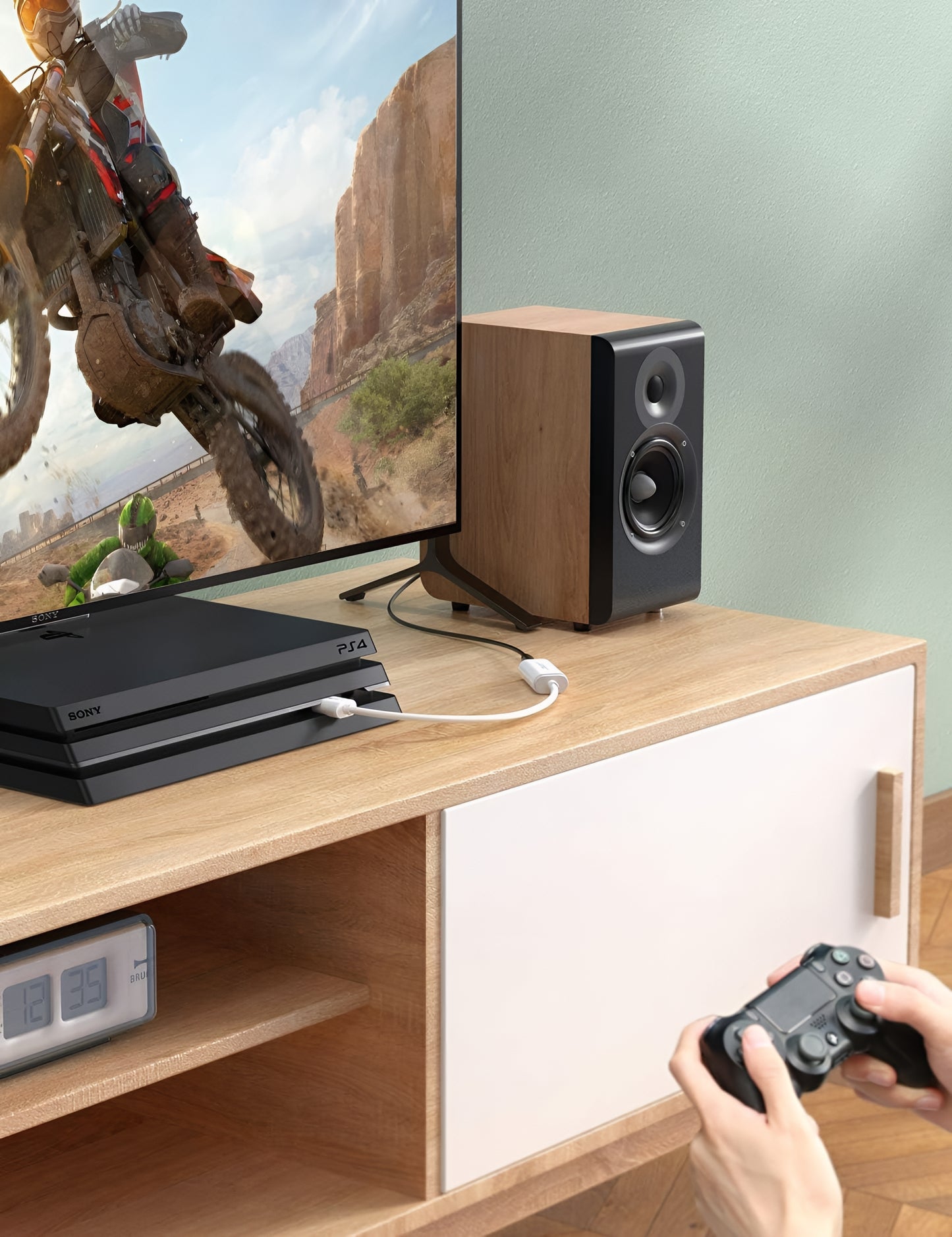 Audio adaptér UGREEN US206, USB-A - 3.5mm, Biely