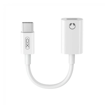 Audio adaptér USB-C - Lightning XO Design NB-R268B, Biely