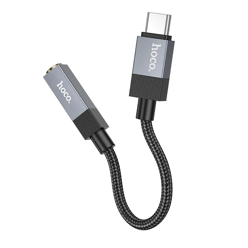 USB-C audio adaptér - 3,5 mm HOCO UPA32C, čierny
