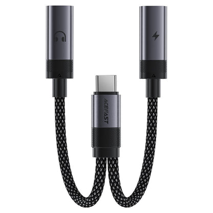 Audio adaptér USB-C - 2 x USB-C Acefast J14, Čierny