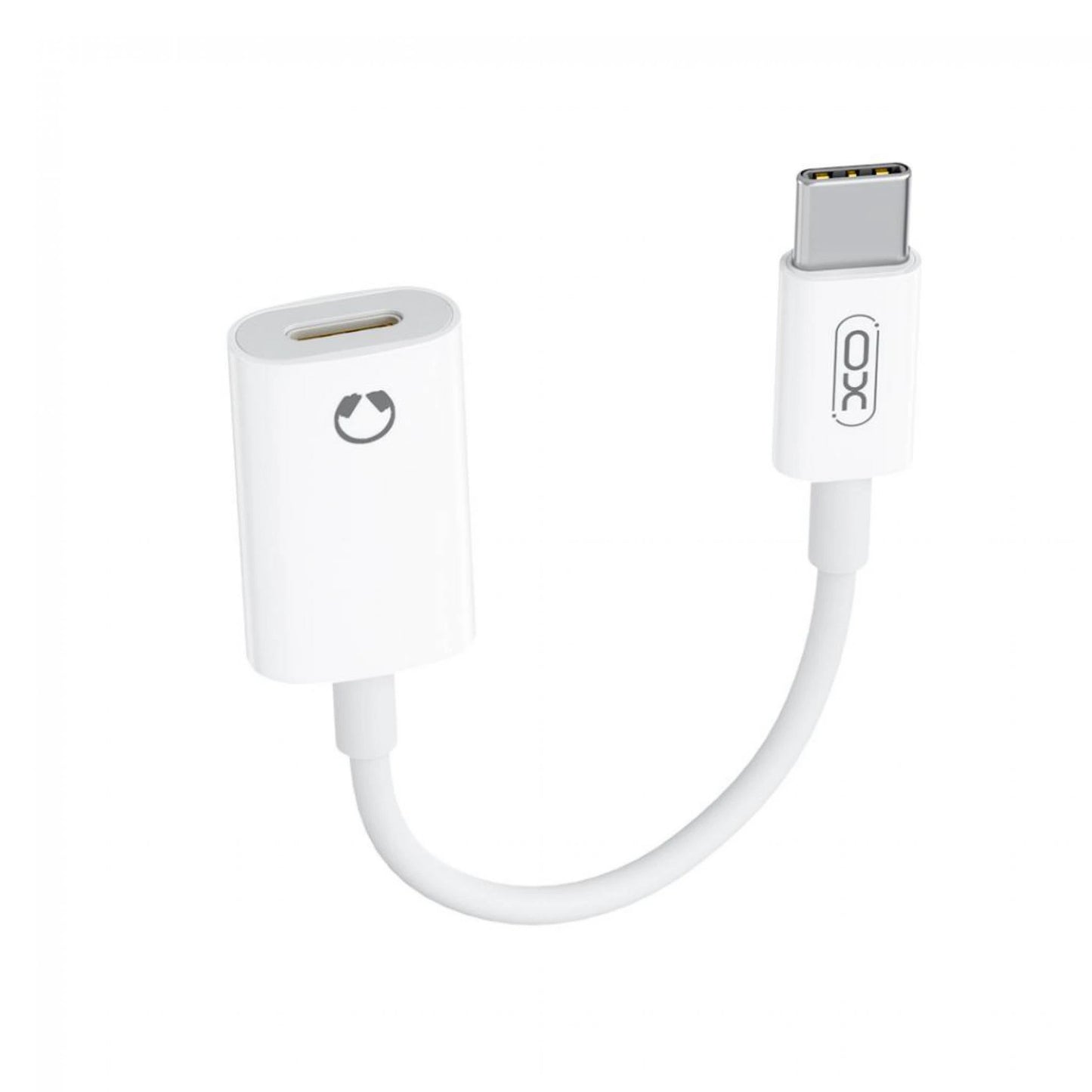 Audio adaptér USB-C - Lightning XO Design NB-R268B, Biely