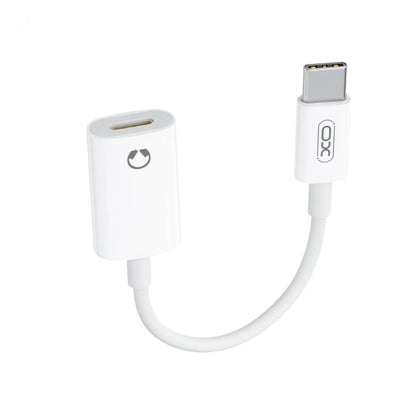 Audio adaptér USB-C - Lightning XO Design NB-R268B, Biely