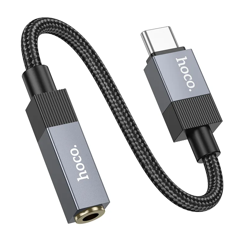 USB-C audio adaptér - 3,5 mm HOCO UPA32C, čierny